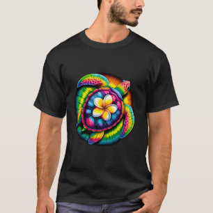 Tie Dye Zee Schildpad Hawaiiaanse zomervakantie Hi T-shirt