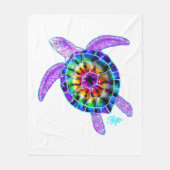 Tie Dye Zee Turtle Blanket Fleece Deken (Voorkant)
