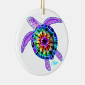 Tie Dye Zee Turtle Ornament (Rechts)