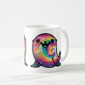 Tie Dye Zeeleeuw Koffiemok (Voorkant rechts)