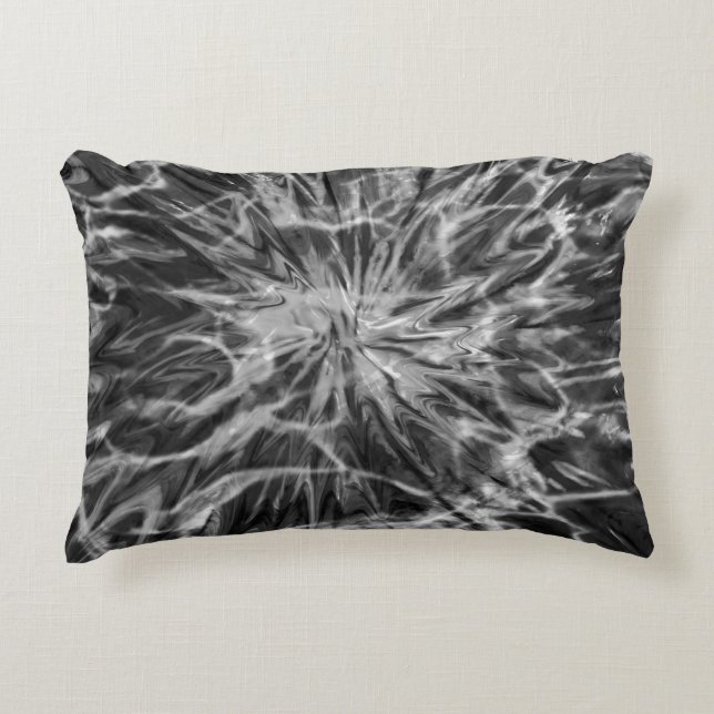 TIE DYE ZWART WIT ACCENT KUSSEN (Voorkant)