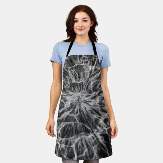 TIE DYE ZWART WIT SCHORT (Gedragen)