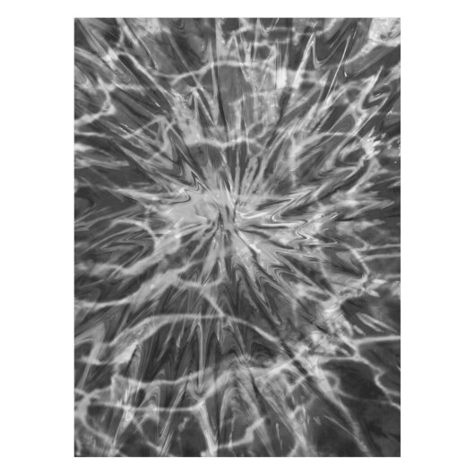 TIE DYE ZWART WIT TAFELKLEED (Voorkant)