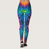 Tie-dyed, vibrant colored, leggings (Achterkant)