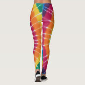 Tie-dyed, vibrant colored, leggings (Achterkant)