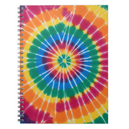 Tie-dyed, vibrant colored, notebook notitieboek