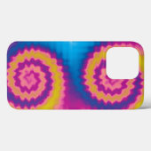 Tie kleurig kleurig patroon met rode, funky retro- Case-Mate iPhone case (Achterkant (horizontaal))