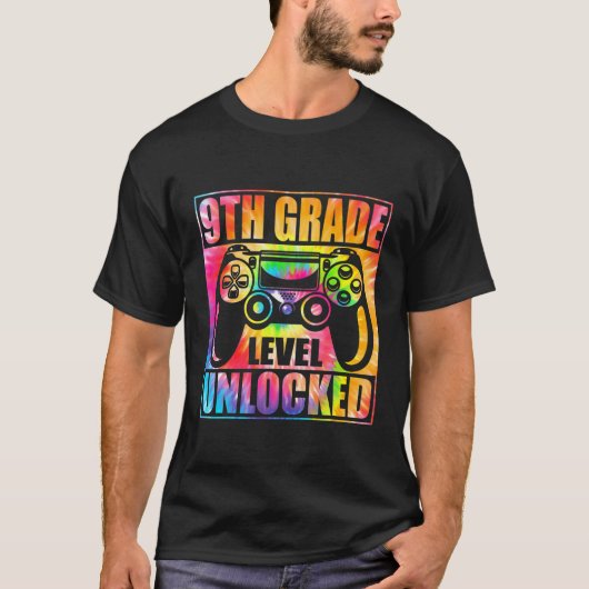 Tie kleurstof 9th Gradenniveau Onvergrendelde vide T-shirt (Voorkant)