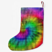 Tie kleurstof gepatterd kleine kerstsok (Achterkant)