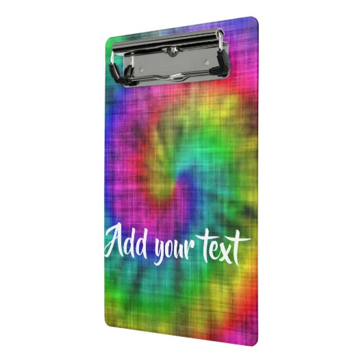 Tie kleurstof gepatterd mini klembord (Angled2)