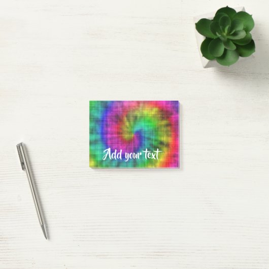 Tie kleurstof gepatterd post-it® notes (Kantoor)