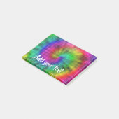 Tie kleurstof gepatterd post-it® notes (Schuin)