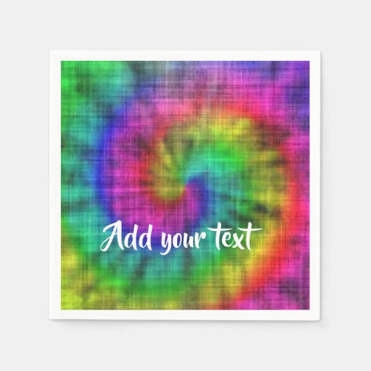 Tie kleurstof gepatterd servet (Voorkant)