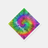 Tie kleurstof gepatterd servet (Hoek)