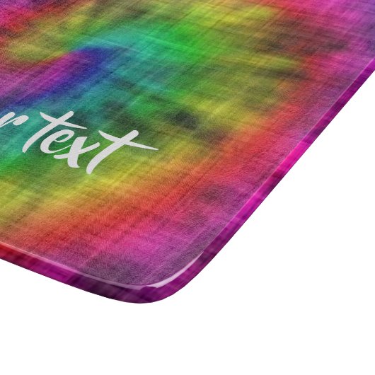 Tie kleurstof gepatterd snijplank (Hoek)