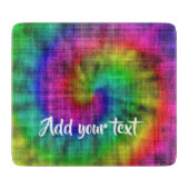 Tie kleurstof gepatterd snijplank (Voorkant)