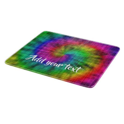 Tie kleurstof gepatterd snijplank (Hoek)