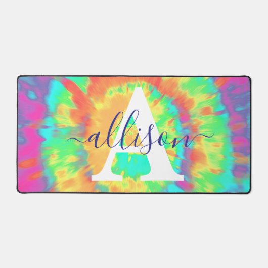 Tie kleurstof op maat bureaumat (Voorkant)