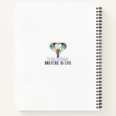 Tie kleurstof regenbooglijn thoekolifant notitieboek (Achterkant)