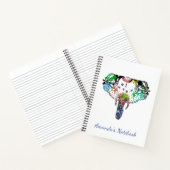 Tie kleurstof regenbooglijn thoekolifant notitieboek (Binnen)