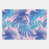 Tie-kleurstof, verloopblauw en kleurrijke handpalm inpakpapier vel (Voorkant)