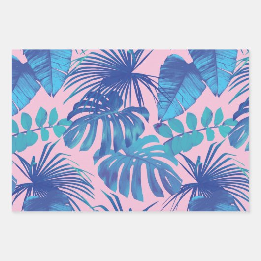 Tie-kleurstof, verloopblauw en kleurrijke handpalm inpakpapier vel (Voorkant)