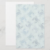 Tie-kleurstofpatroon van krabben briefpapier (Voorkant / Achterkant)