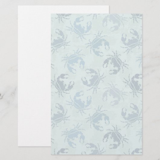 Tie-kleurstofpatroon van krabben briefpapier (Voorkant / Achterkant)