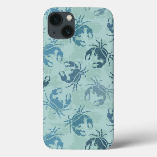 Tie-kleurstofpatroon van krabben iPhone 13 hoesje