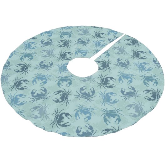 Tie-kleurstofpatroon van krabben kerstboom rok (Gekanteld)