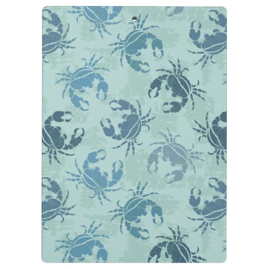 Tie-kleurstofpatroon van krabben klembord (Achterkant)