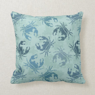 Tie-kleurstofpatroon van krabben kussen