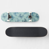 Tie-kleurstofpatroon van krabben persoonlijk skateboard (Horizontaal)