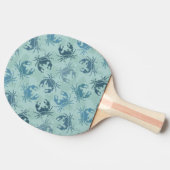 Tie-kleurstofpatroon van krabben tafeltennisbatje (Zijkant)