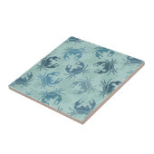 Tie-kleurstofpatroon van krabben tegeltje (Zijkant)