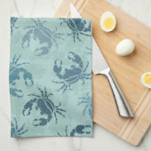 Tie-kleurstofpatroon van krabben theedoek (Quarter Fold)