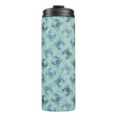 Tie-kleurstofpatroon van krabben thermosbeker (Voorkant)