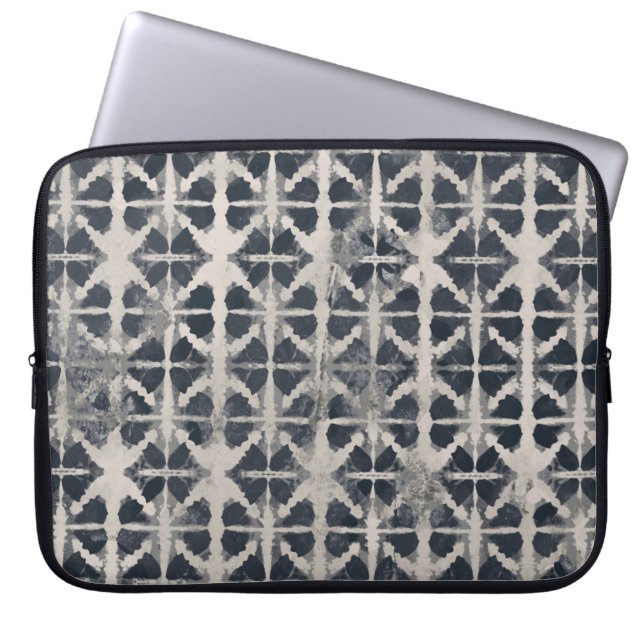 Tie kleurstoftextuur creatief herhalen modern patt laptop sleeve (Voorkant)