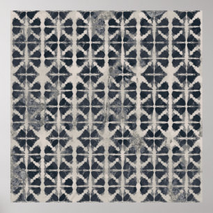 Tie kleurstoftextuur creatief herhalen modern patt poster