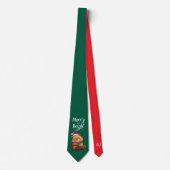 Tie : Merry & Bright (green) Stropdas (Voorkant)
