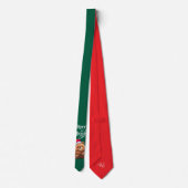Tie : Merry & Bright (green) Stropdas (Achterkant)