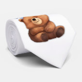 Tie : Merry & Bright (white) Stropdas (Opgerold)