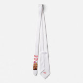 Tie : Merry & Bright (white) Stropdas (Achterkant)