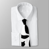 Tie met Holstein Koeienpatroon Stropdas (Gebonden)