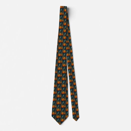 Tie met raket uit de jaren 50 stropdas (Voorkant)