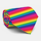 Tie met regenboogstrepen stropdas (Opgerold)