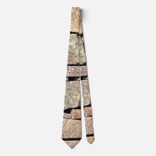 Tie met stenenpatroon stropdas (Voorkant)