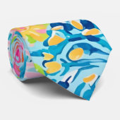Tie met stijlvol grafisch motief stropdas (Opgerold)
