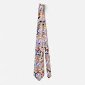 Tie : Organic Leaves (black) Stropdas (Voorkant)