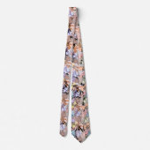 Tie : Organic Leaves (black) Stropdas (Achterkant)